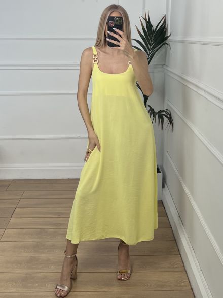 Chain Dress/Yellow