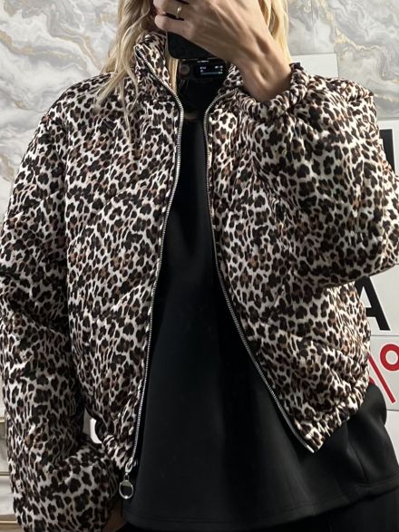 Leopard Bomber Jacket