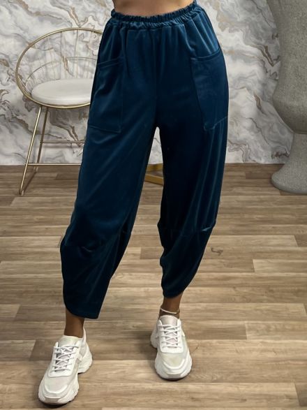 Velvet Alladin Pants/Petrol