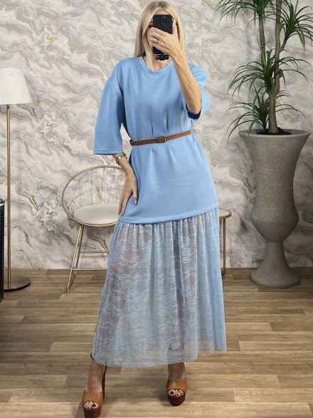 Lace Maxi Dress-4803/Ciel