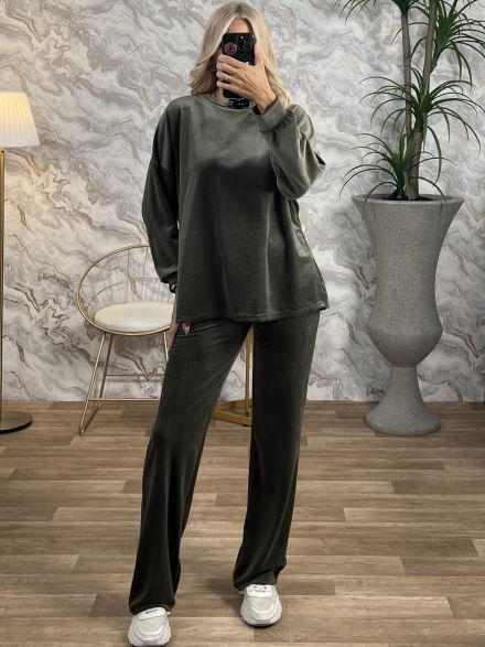 Velvet RN Set-3115/Khaki