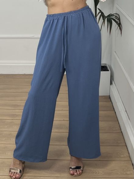 Wide Pants/Blue Indigo