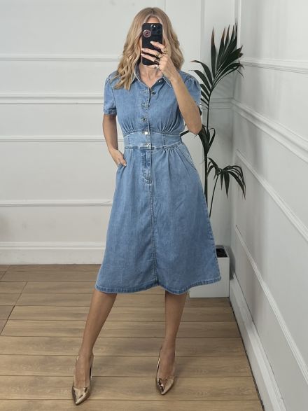 Denim Midi Dress
