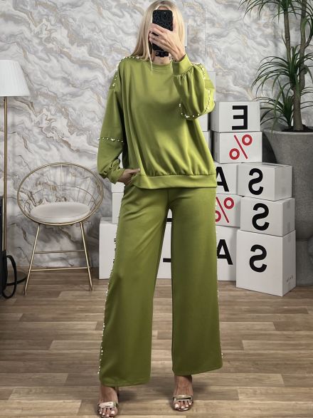 Oversized Pearls Set-NEW/Lime