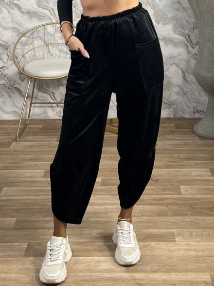 Velvet Alladin Pants/Black