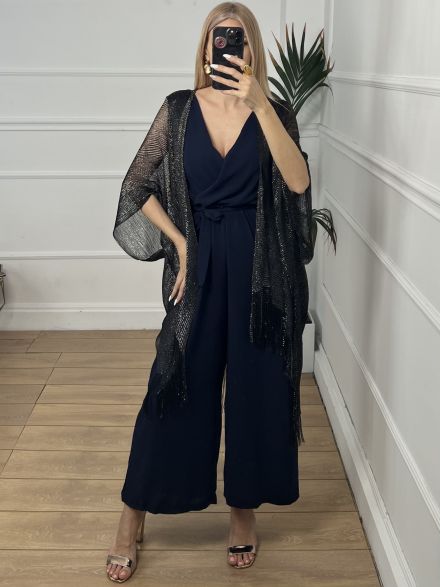 Metallic Kimono/Black