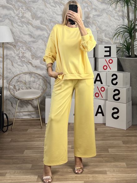 Oversized Pearls Set-NEW/Yellow