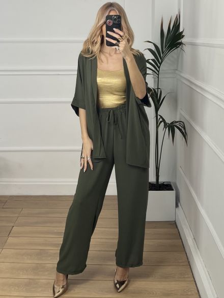 Kimono Set/Khaki