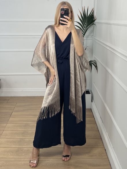 Metallic Kimono/Steel