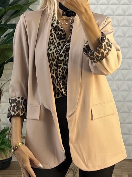 Σακάκι Leopard Lining-3066/Pink