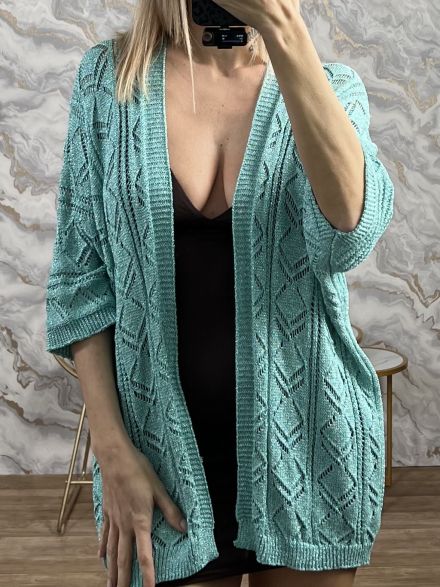 Lurex Knitted Cardigan /Veraman