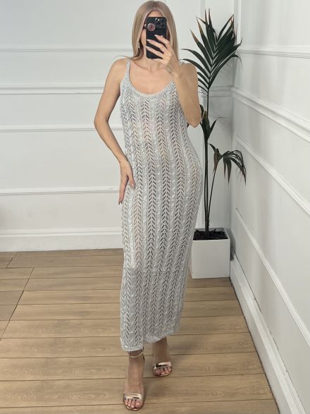 Beach Maxi Dress/Silver