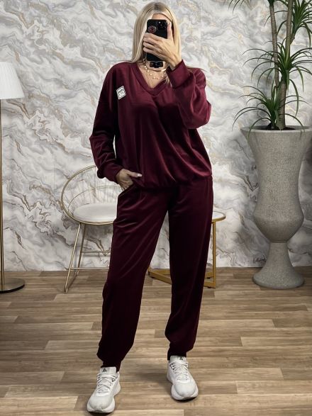 Velvet Chain Set/Burgundy