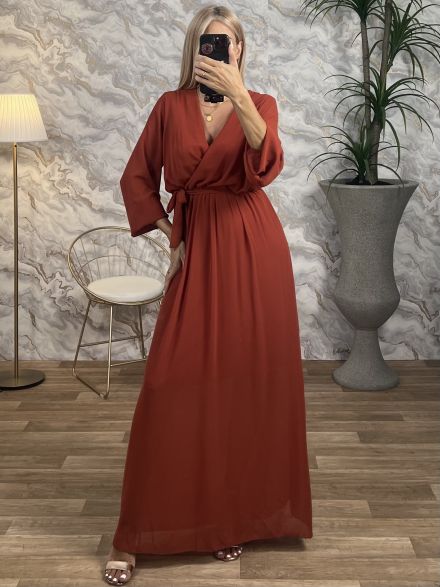 Maxi Muslin Dress-3043/Ecai