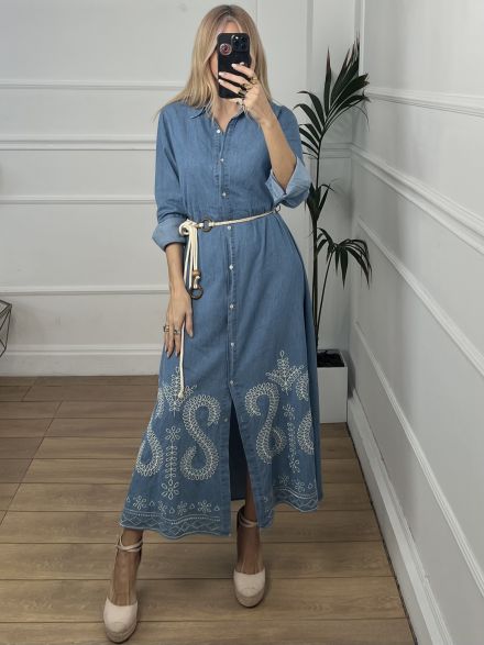 Cotton Maxi Dress/79926