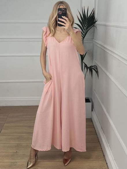 Ruffle Jumpsuit WP/Pink