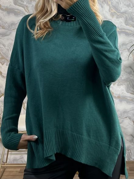 Soft Oversized Sweater-0031/Petrol