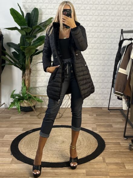 Double Fur Jacket-2062/Black