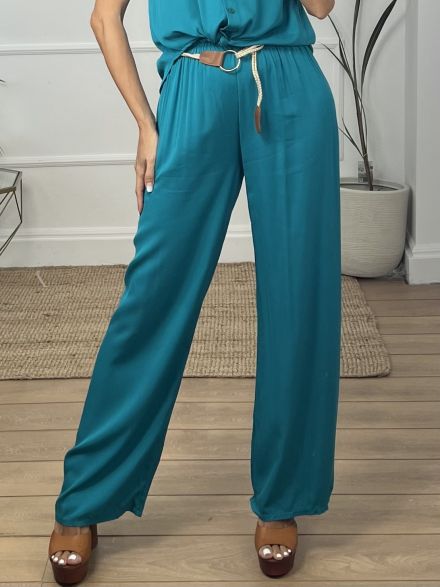 Comfy Viscose Pants/Petrol