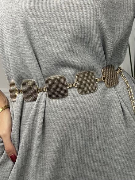 Metallic Belt/Squares