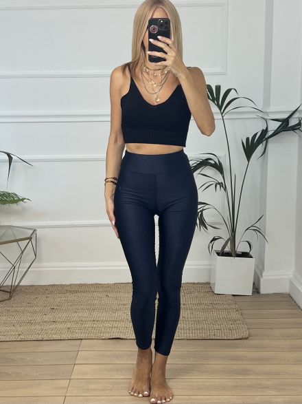 Lycra Leggings-Navy Blue