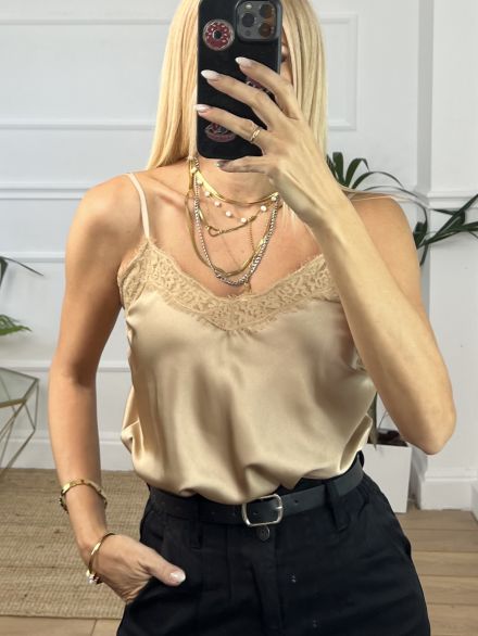 Lingerie Satin/Sand Beige