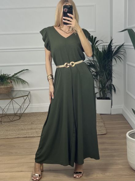 Ruffle Jumpsuit WP/Khaki