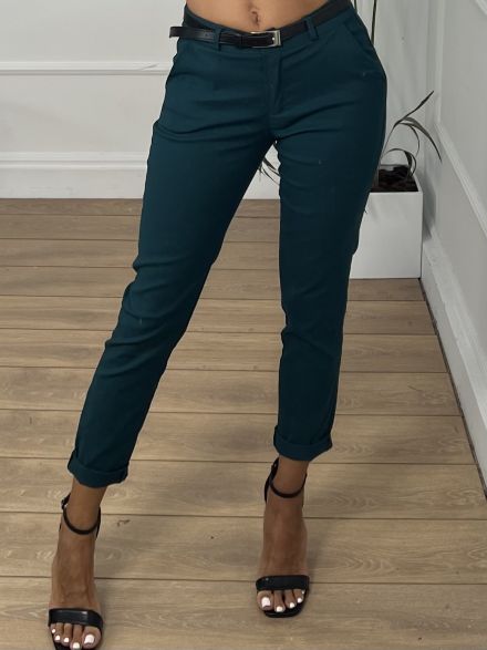 Elastic Pants Belt/Petrol