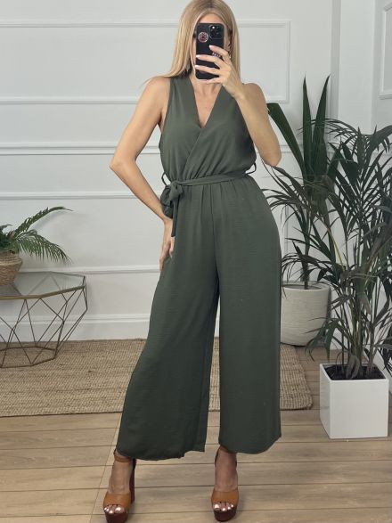 Sleeveless Jumpsuit/Khaki
