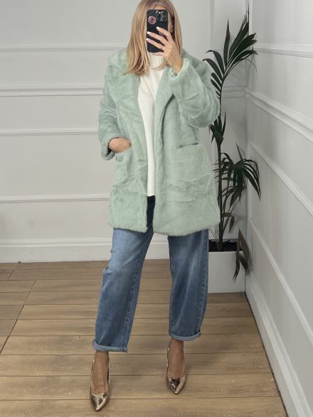Soft Fur Coat/Mint