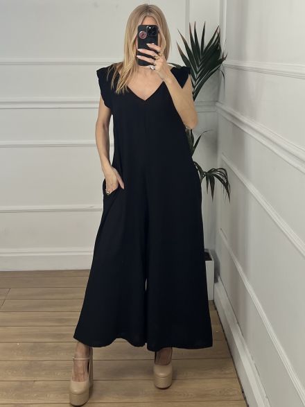 Ruffle Jumpsuit WP/Black
