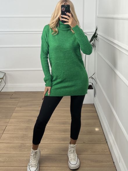 Long Braids Sweater/Green