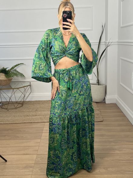 Μεταξωτό Σετ-1802NEW/Green
