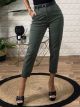 Jean Elastic Belt Pants 8227/Green