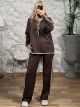 GLOW Super Soft Stripped Set/Chocolat