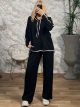 GLOW Super Soft Stripped Set/Black