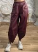 Alladin Leather Pants/Burgundy