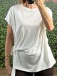 Viscose Knot T-shirt/White