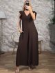 Ruffle Jumpsuit A/Chocolat