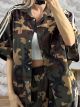 DoubleStripe Camo Cotton Shirt