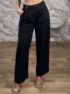 Office Buttons Pants/Black