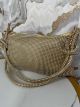Rhinestones Soft Hand Bag/Gold