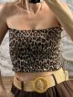 Wasp Nest Strapless Top-NEW/Leopard