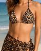 Bikini & Sarong Set-9136/Light Leopard
