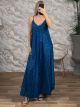Silk Dress MonoT/Blue