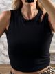 Viscose CutOut Ribbed Top-3013