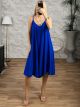 Mono Sleeveless Midi Dress-92163/Royal Blue