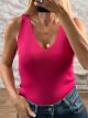Knitted ZicZac Top/Dark Fux