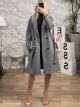Classic Buttons Coat/Grey