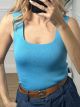 Knitted Classic Top/Turquoise